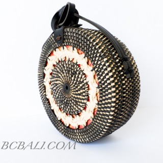 Wholesale Ethnic Balinese Summer Rattan Sling Bag 